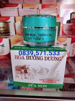 Kem mụn trắng da mờ thâm Sáng hồng Hoa Hướng Dương 12g