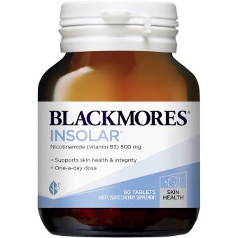 Viên uống đẹp da, bổ sung vitamin B3 Blackmores Insolar của Úc lọ 60 viên (TEM CHEMIST)
