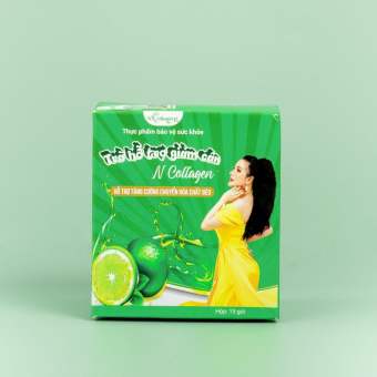 Trà Chanh hỗ trợ giảm cân NCOLLAGEN 15 gói- Trà Chanh detox N collagen