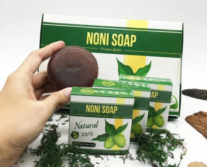 Hộp 6 bánh xà bông nhàu - noni soap