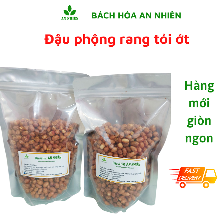 Đậu phộng rang tỏi ớt An Nhiên loại ngon 1kg