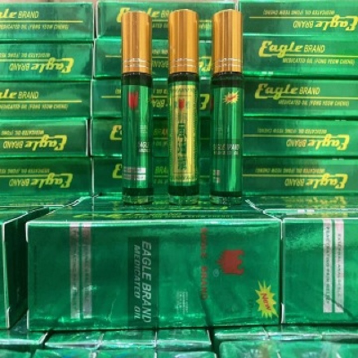 Combo 3 chai dầu gió con ó dạng lăn eagle brand dung tích 10 ml