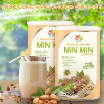 . Siêu lợi sữa. Combo 2 hộp ngũ cốc Min Min (1kg) cho bà mẹ trước và sau sinh.