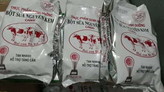 Combo 3 bịch Sữa Bột Nguyên Kem Hai Con Bò Đỏ 500g
