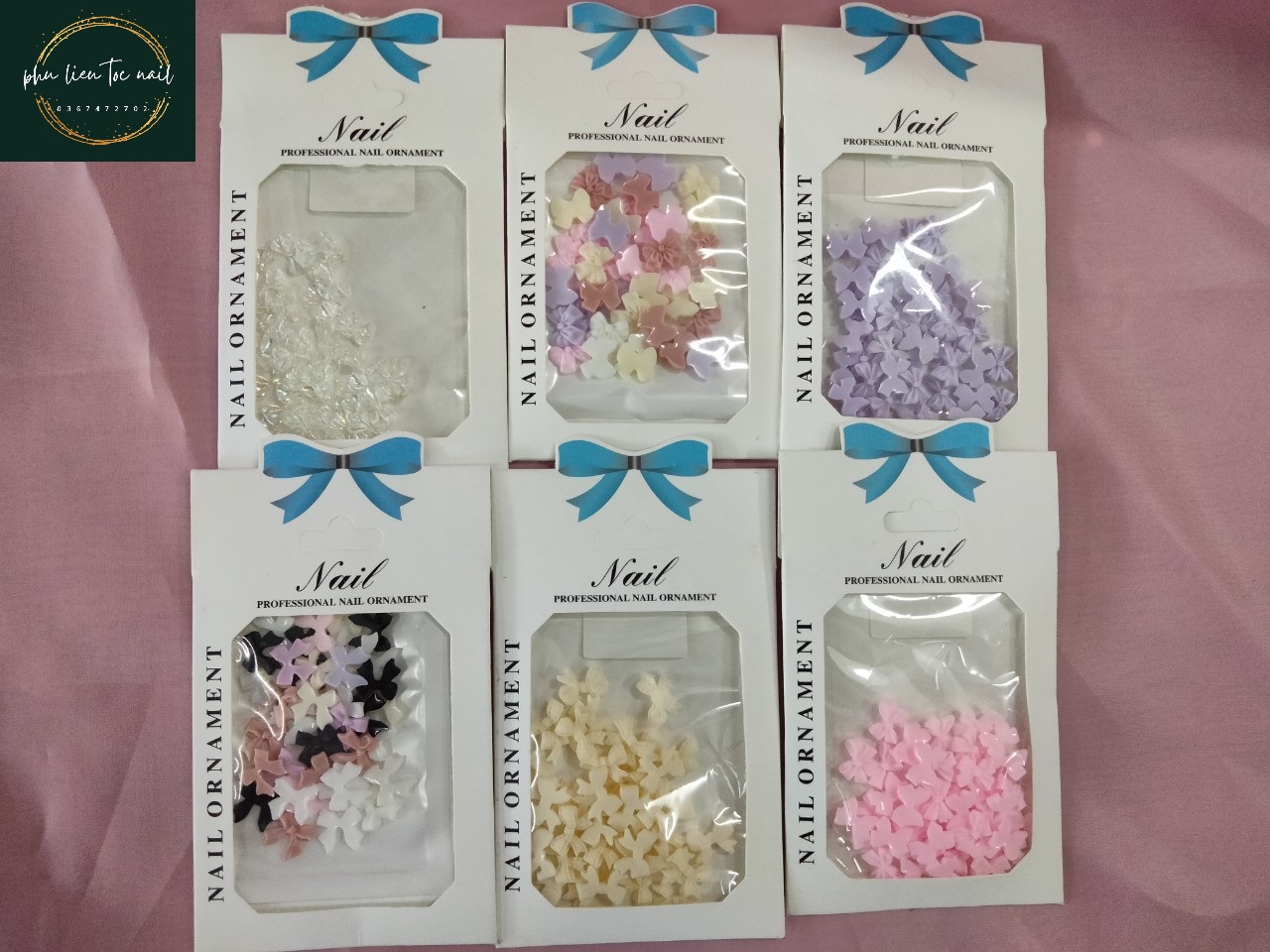 Charm nơ trang trí móng có nhiều mẫu- Trường Thọ, TĐ