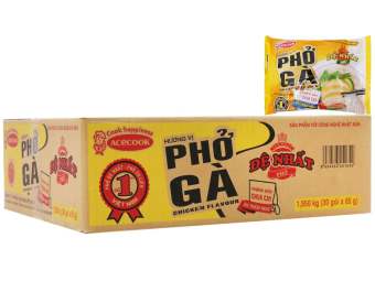Thùng 30 gói phở Đệ Nhất Phở Hương Vị Phở Gà Acecook 65g