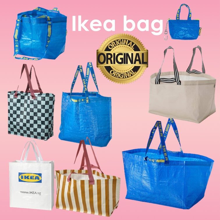 Ikea Frakta Large Capacity Travel Bag Reusable Shopping Tote