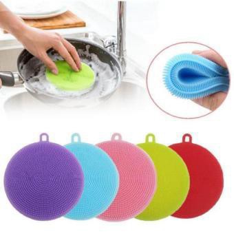 Miếng rửa chén / miếng silicon rửa bát có móc treo tiện dụng