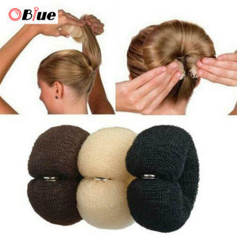 KẸP XỐP Ma Thuật OBlue Tạo Kiểu Tóc Donut Xốp, Dụng Cụ Làm Búi Tóc Dụng Cụ Tạo Kiểu Tóc Xoắn Tròn, Nâu