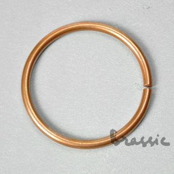 Vòng tay đồng đỏ đặc dành cho cả nam và nữ, kiềng tay đồng đỏ dạng hở chữ C phong cách vintage VT40