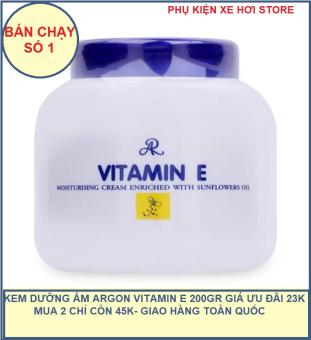 Kem Dưỡng Ẩm Argon Vitamin E Thái Lan 200GR, kem body dưỡng ẩm làm giàu với dầu hướng dương
