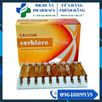 Calcium Corbiere Extra 10ml (Hộp 30 ống) - Dùng cho nhu cầu Canxi cao hay thiếu hụt Canxi