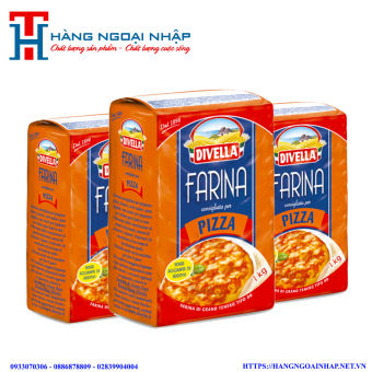 Combo 3 Gói Bột Trộn Sẵn Chuyên Làm Bánh Pizza Farina Divella - 1Kg