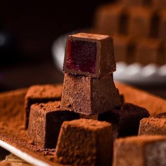 Lẻ 2 viên Kẹo Socola Trufle nhân trái cây siêu ngon