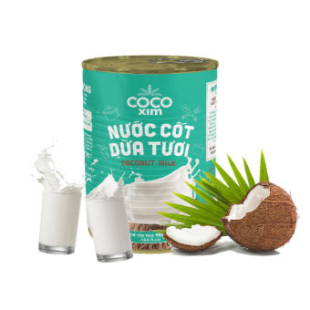 Nước cốt dừa tươi từ trái dừa nguyên chất 100%[Xanh]- Chef's Choice - Thương hiệu COCOXIM 400ml
