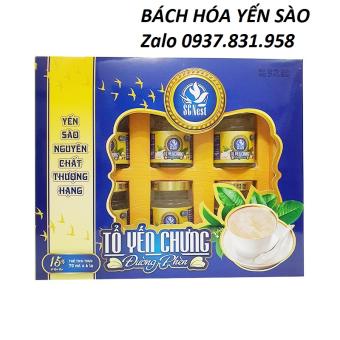 Hộp Yến Chưng Đường Phèn SC NEST 15% tổ yến cao cấp (6 lọ)