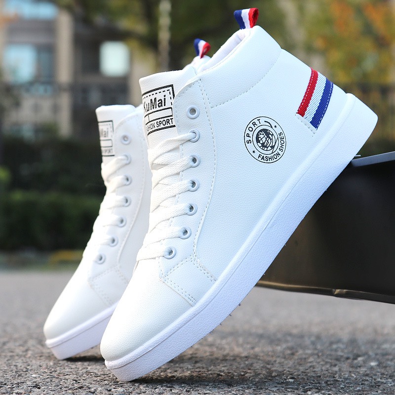 Giày nam sneaker cổ cao gót Cờ 3 màu độc lạ