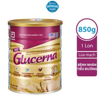 Lon sữa bột Abbott Glucerna Hương Lúa mạch 850gram