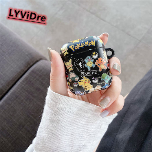 Quả Cầu Pokemon Pikachu Vẽ Tranh LYViDre Trường Hợp Quái Vật Nhỏ Túi Bọc Hộp Sạc Tai Nghe Không Dây Ốp Bảo Vệ Mềm Cho Apple AirPods Pro Vỏ AirPods 3 2 1