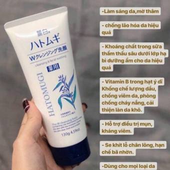 Sữa Rửa Mặt Ý Dĩ Hatomugi Với Thành Phần 100% Thiên Nhiên