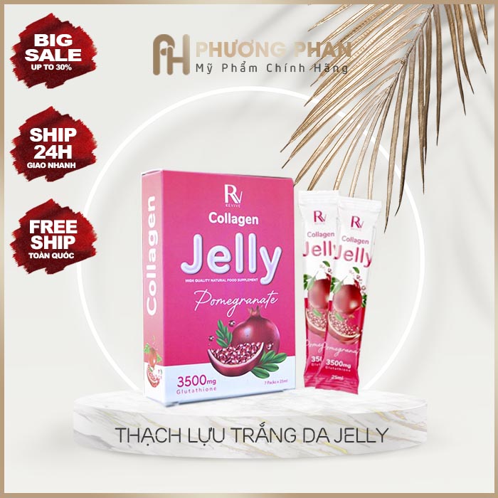 - Thạch Lựu Collagen Jelly trắng da Pomedranate Thụy Sĩ - trắng da toàn thân - giúp trắng da nâng tông hồng vùng kín - Phương Phan Cosmetics