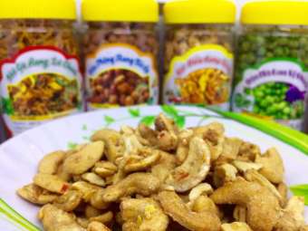 500gr Hạt điều rang tỏi ớt