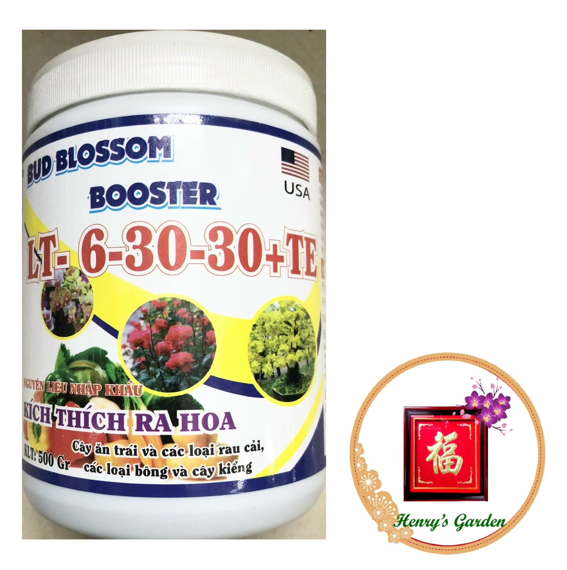 Phân bón lt-6-30-30+te bud blossom booster - #304a# 500g