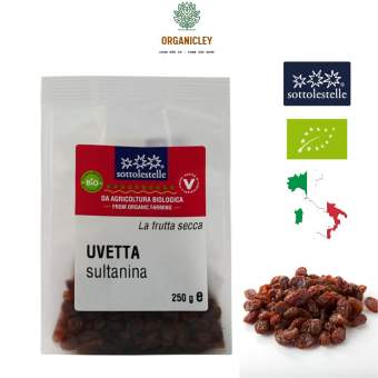 Nho Khô Sultanas Hữu Cơ Sottolestelle Organic Sultanas Raisins 250g - Nho Khô Hữu Cơ - Nho Khô Raisins - Organicley