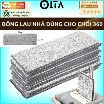 Miếng lau nhà thay thế ,Bông lau nhà thay thế cây lau nhà tự vắt  thông minh xoay 360 độ MOP SCRATCH - OITA