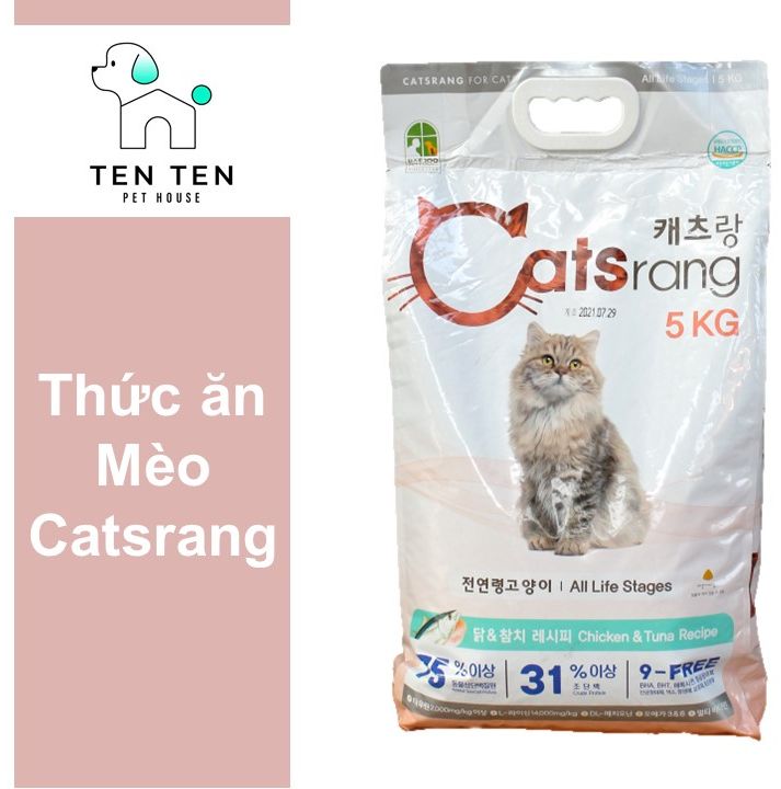 Hạt Catsrang cho mèo nhập khẩu Hàn Quốc - Túi 5kg