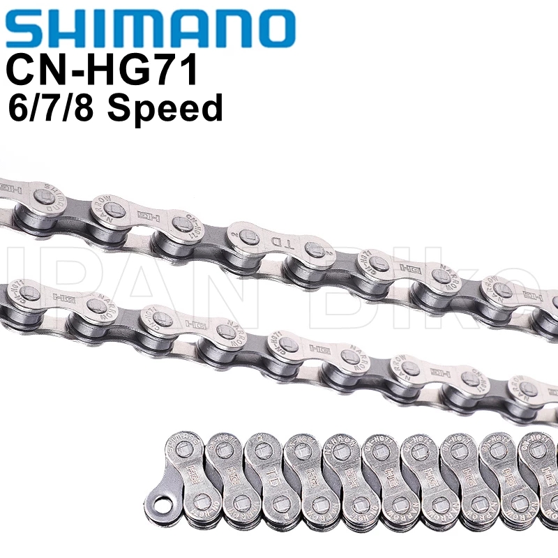 Shimano xích cn-hg71 acera xích xe đạp tốc độ 6s 7s 8s 21/24s xích xe đạp đường trường xe đạp leo núi hg71 liên kết 112 xích xe đạp đường trường cn hg71 8v