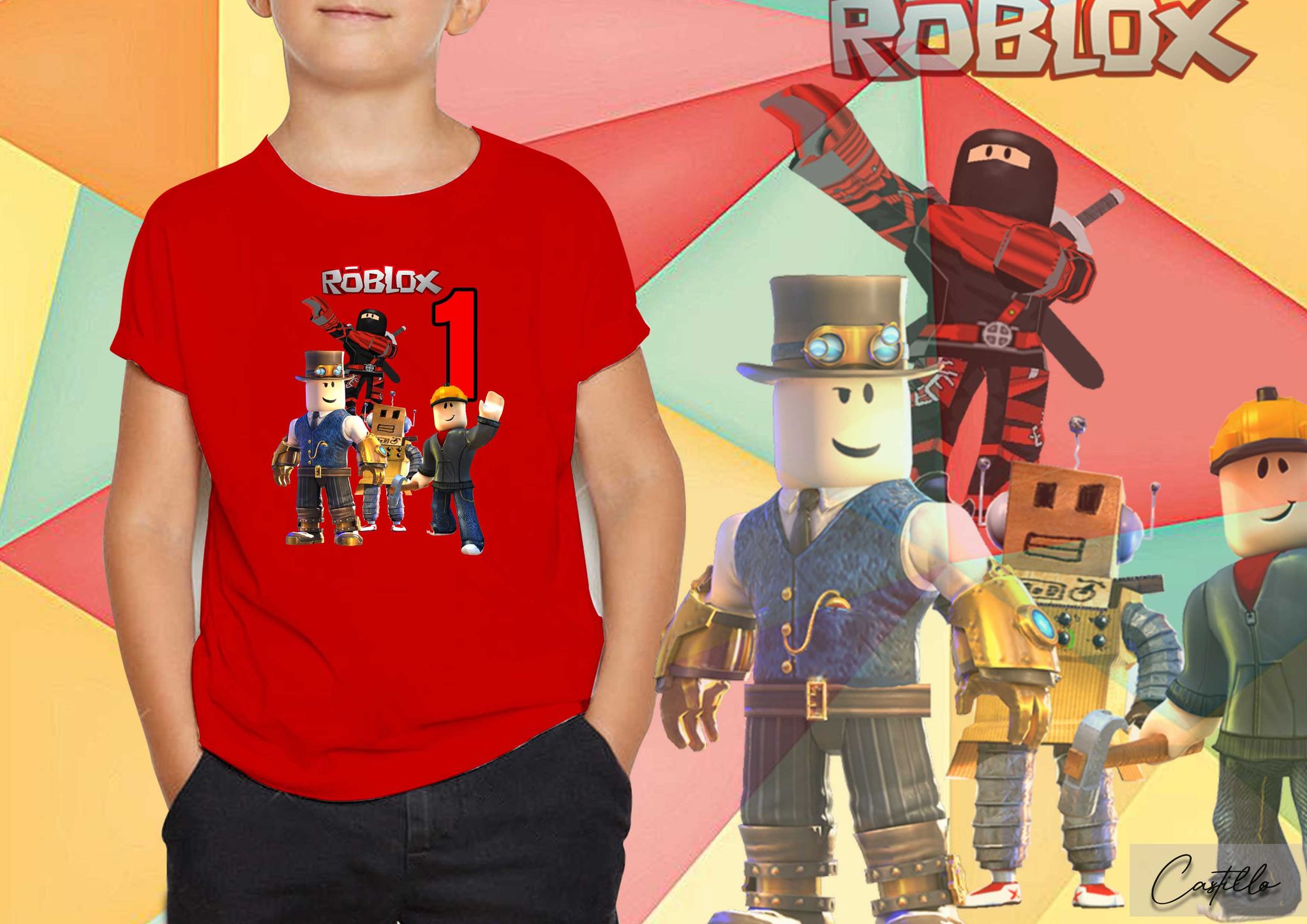 Roblox Kids Terno #affiliate #roblox #terno #kids #kidsshirt