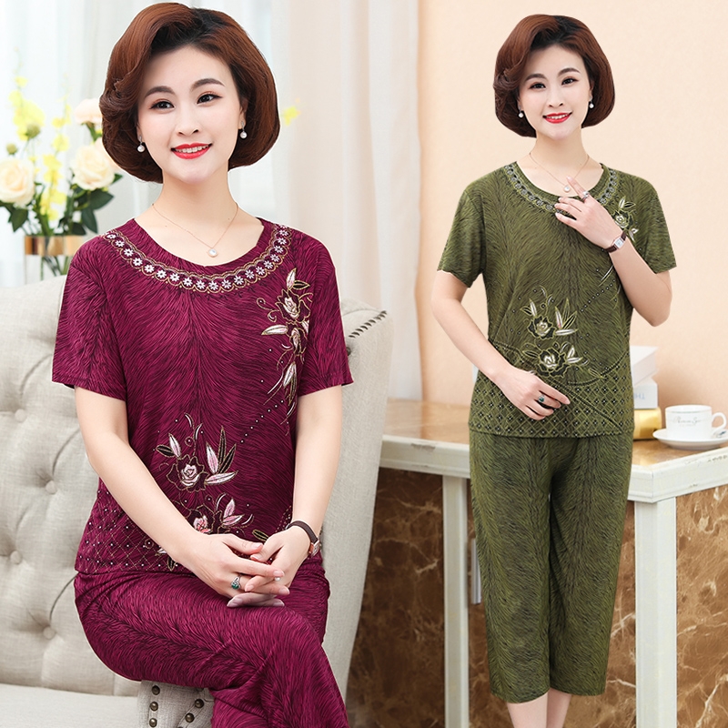BỘ MẶC NHÀ NỮ-ĐỒ NGỦ NỮ TRUNG NIÊN CHO BÀ CHO MẸ
