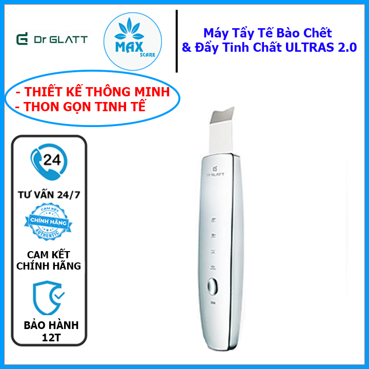 _ máy tẩy tế bào chết & đẩy tinh chất dr glatt ultras 2.0-siêu phẩm chăm da đa năng, hoàn thiện chu trình chăm sóc da toàn diện,bảo hành 12t-maxstore