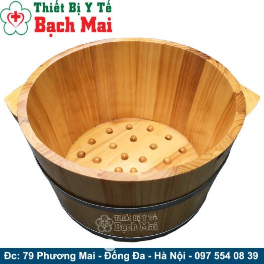 Chậu Gỗ Ngâm Chân - Chậu Ngâm Chân Bằng Gỗ Có Hạt Massage