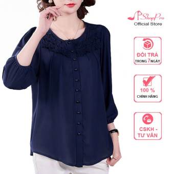 ShopPRO -  Áo Trung Niên Nữ Đẹp Áo Kiểu Trung Niên Nữ Công Sở Áo Voan Nữ Cao Cấp Bigsize Cho Mẹ U50 U60 50-80kg SHOPPRO 3A20 3A14 3A08