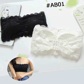 Áo ống ren cài có mút lót sẵn