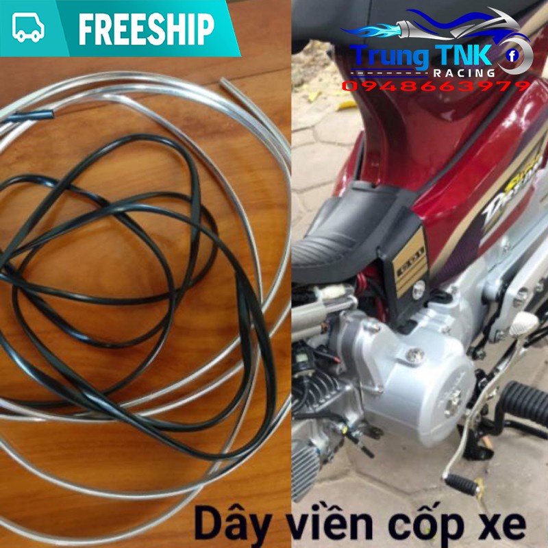 Dây viền cốp xe dream, cub dài 1 mét chống nước cực đẹp