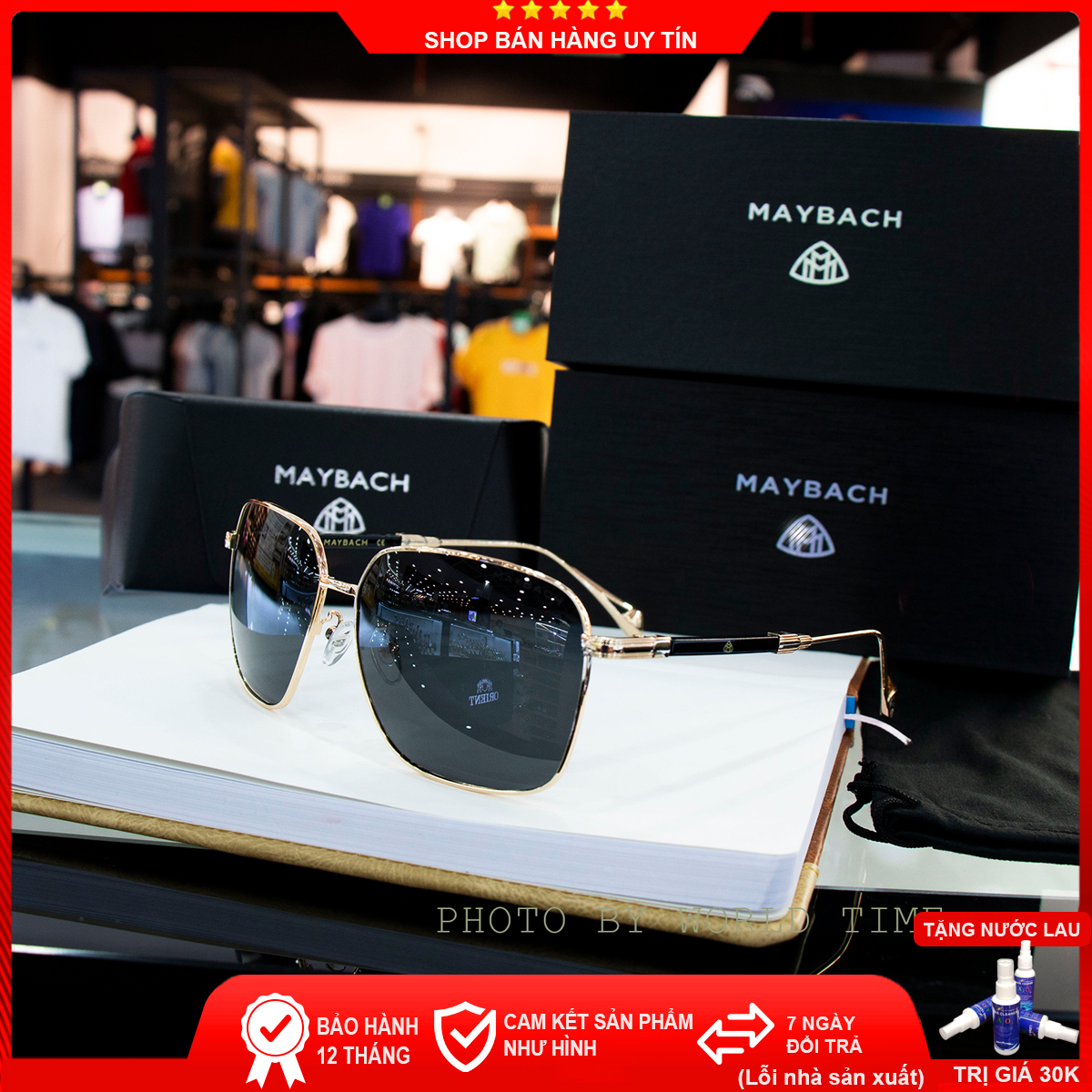 Kính mát nam cao cấp M7979, mắt kính nam full box, thẻ bảo hành 12 tháng, tròng Polarized, chống chói, chống tia UV400