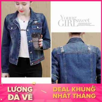 ÁO KHOÁC JEAN NỮ ĐÍNH VIỀN MÀU ( CAO CẤP )