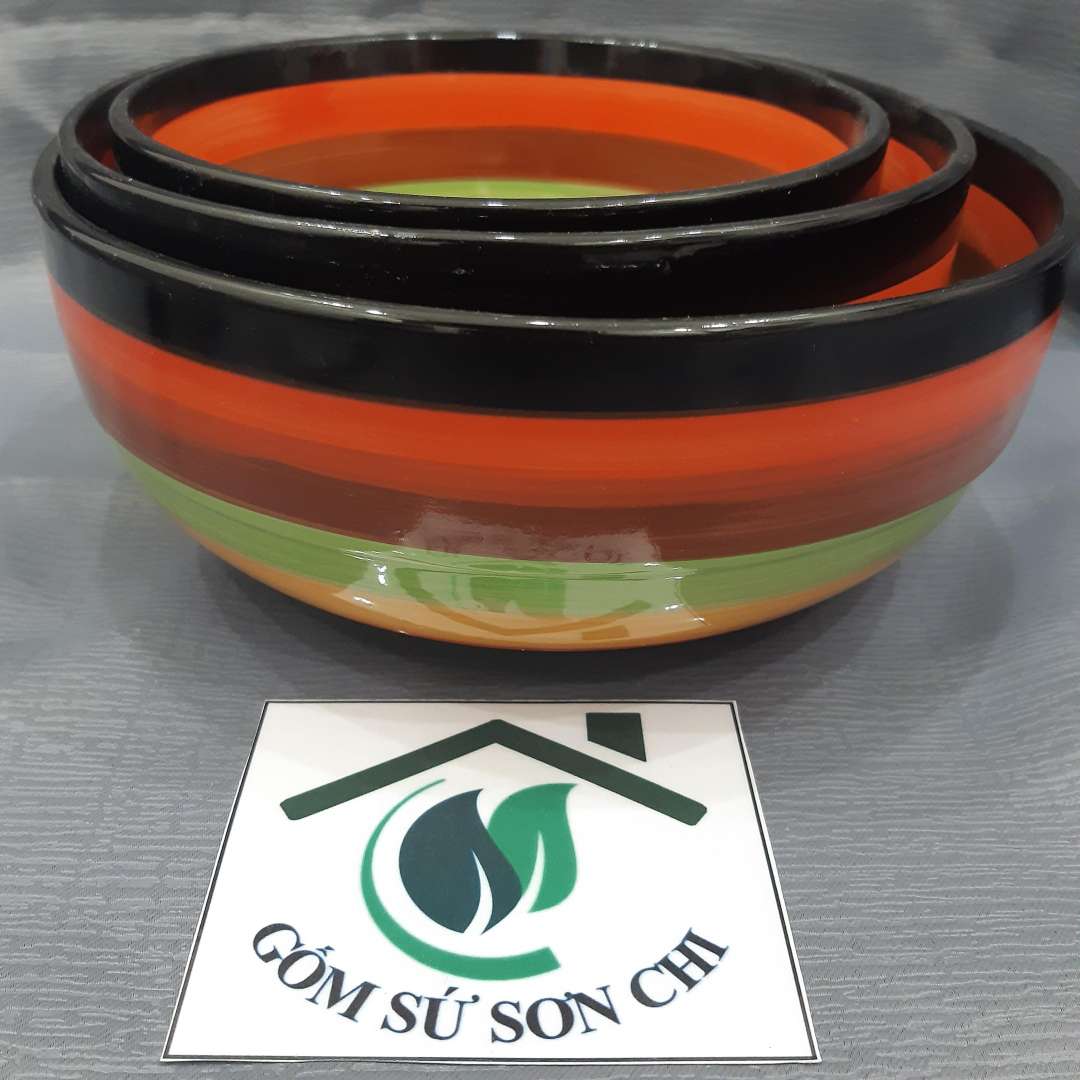 Tô gốm sứ cầu vòng ăn cơm, canh, soup