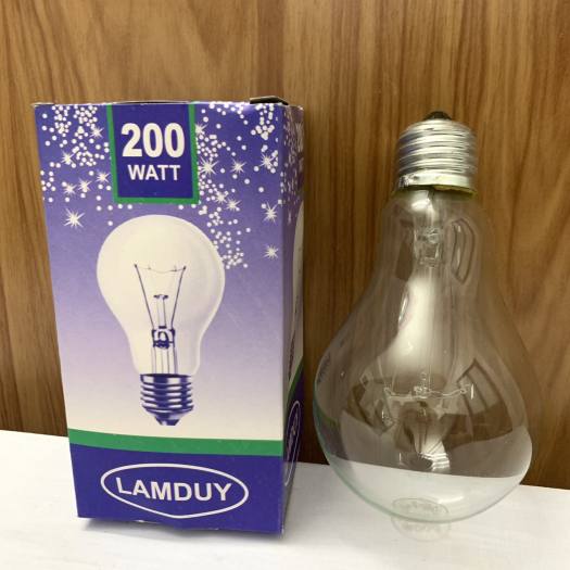 Bóng Đèn Sợi Đốt Đui E27 25W, 40W, 60W, 75W, 100W, 200W Ánh Sáng Vàng Sưởi Ấm Gia Súc,Gia Cầm,Úm Gà Con