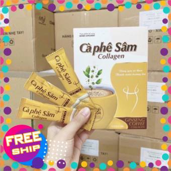 Hộp 12 Gói Cà Phê Sâm Collagen Đẹp Da , Giữ Dáng , Hỗ Trợ Giảm Cân Hiệu Quả