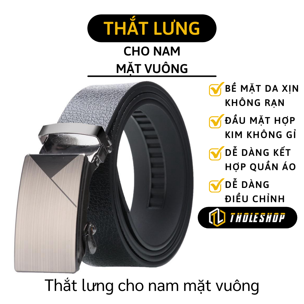 Dây nịt cho nam mặt vuông - Dậy nịt cho nam - Thắt lưng da của nam