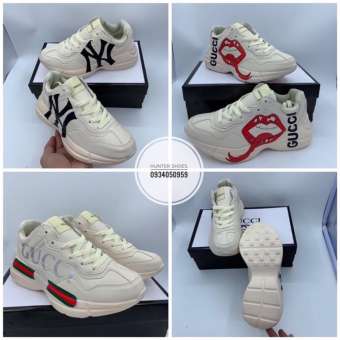 Giày Thể Thao Nam Nữ Gucci Rhyton, Giày Chunky Gucci Rhyton Phiên Bản Cao Cấp S.C Full Hộp Xanh - Phụ Kiện