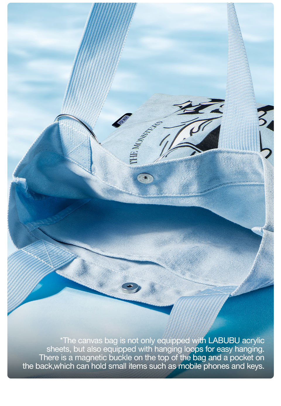 POP MART LABUBU HIDE AND SEEK IN SINGAPORE SERIES-Canvas Bag