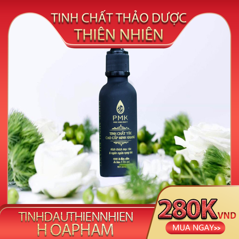 Tinh chất mọc tóc cao cấp MINH KHANG ngăn rụng tóc giúp mọc tóc hết hói hết gầu hết ngứa đầu dung dạng bôi tích thực 30ml