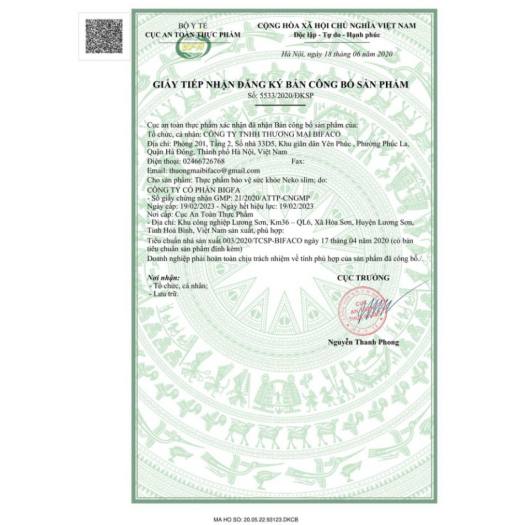 Giảm cân Neko Slim Chính Hãng Dynamo9x