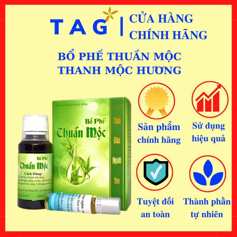 Siro ho bổ phế thuần mộc thanh mộc hương - tiêu ho sạch đờm