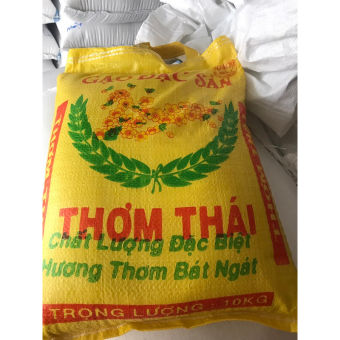 Gạo thơm thá¡  10kg Dẻo ít Mềm cơm